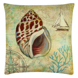 Aberto Design Cojín Multicolor 43 x 43 cm con Relleno de Silicona